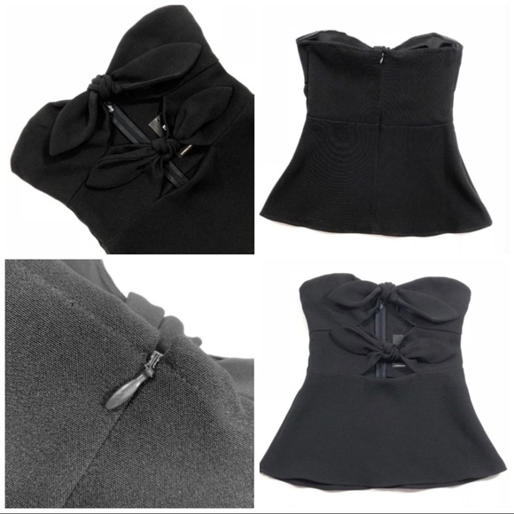 Tie Front Peplum Top - Picture 4 of 6